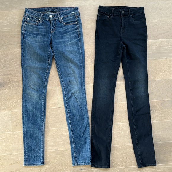 X2 paradise mine jeans from aritzia - light wash and dark wash - Picture 2 of 4